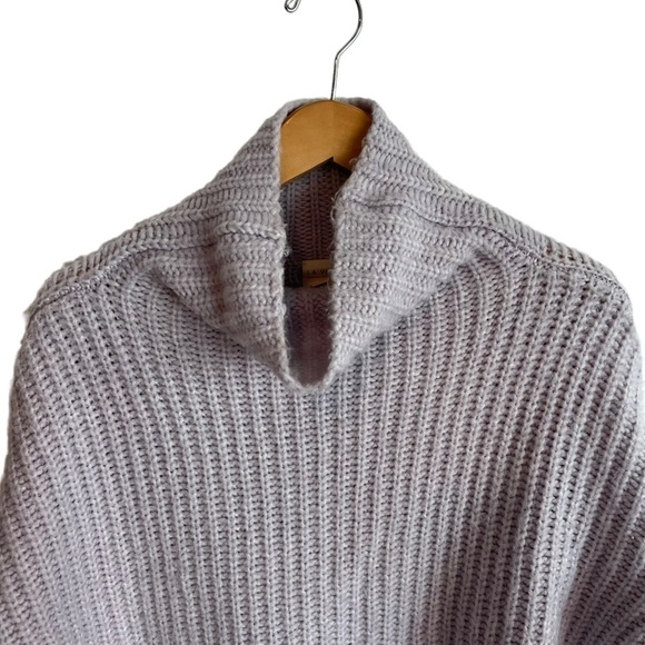 LA VIE x REBECCA TAYLOR Ribbed Turtleneck Chunk Knit Pullover Sweater - Picture 5 of 10